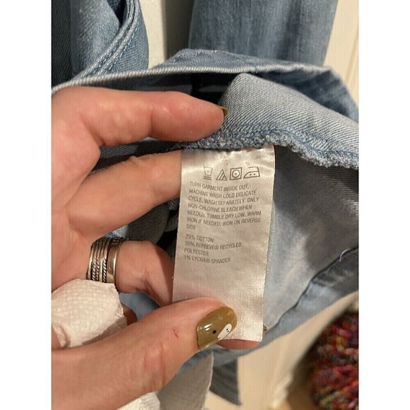 G by Giuliana Black Label EcoChic Denim Studded Shacket - Picture 6 of 7